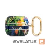 Korpus kõrvaklappidele Guess Apple Airpods 3 TPU Flower Print Case Blue