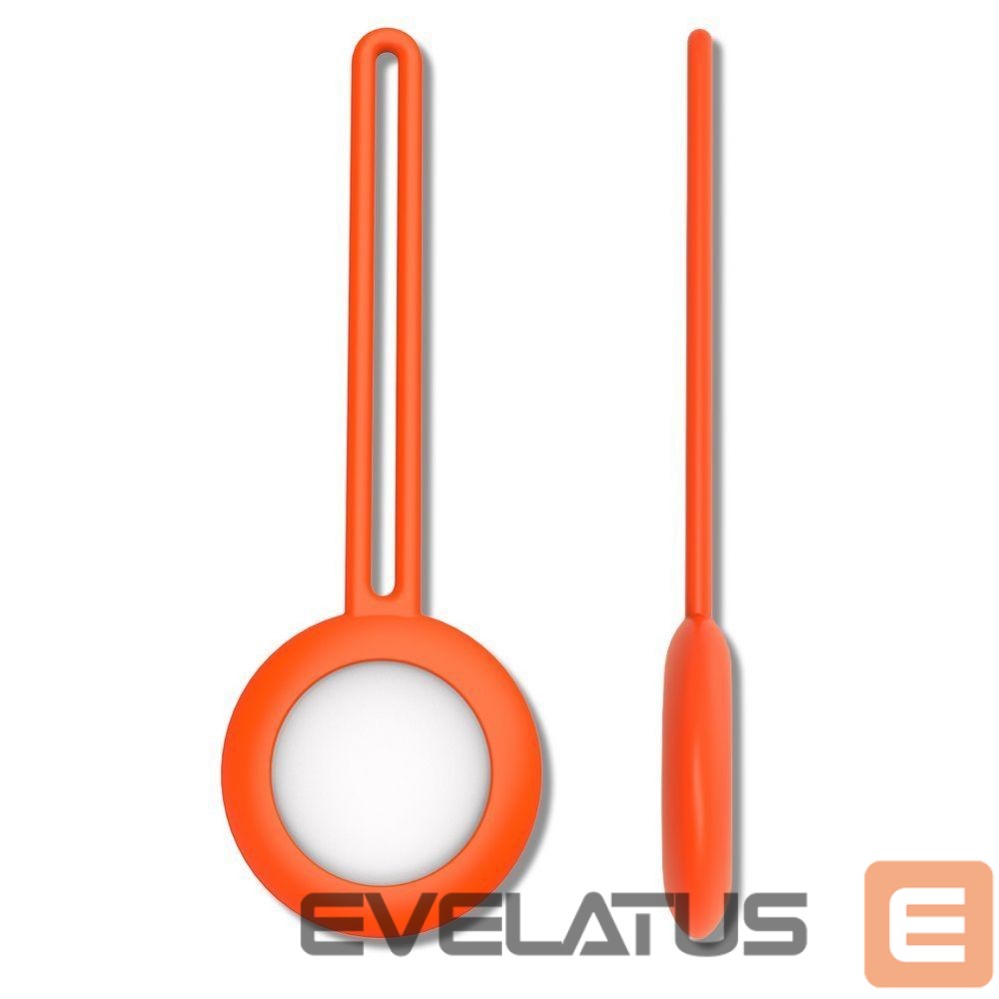Nutika sildi tarvik iLike AirTag Silicone Keychain Loop Case Orange