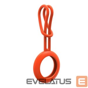 Nutika sildi tarvik iLike  AirTag Silicone Keychain Loop Case Orange