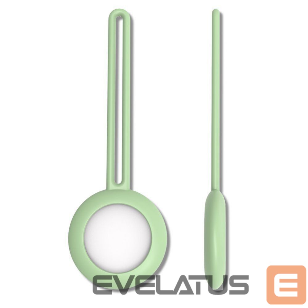 Nutika sildi tarvik iLike AirTag Silicone Keychain Loop Case Green
