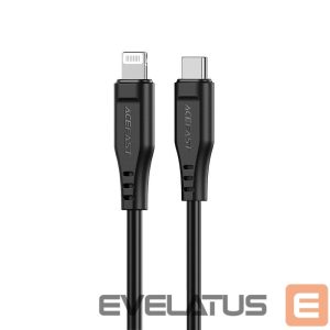 Kaabel Acefast Apple Lightning to Type-C 1.2m 30W 3A MFI Cable Black