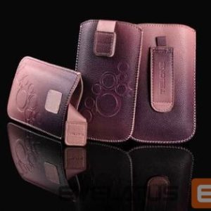 Universaal mobiiltasku iLike Universal Leather Pocket Case M Dark Pink