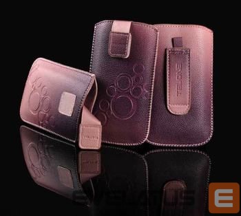 Universaal mobiiltasku iLike Universal Leather Pocket Case M Dark Pink