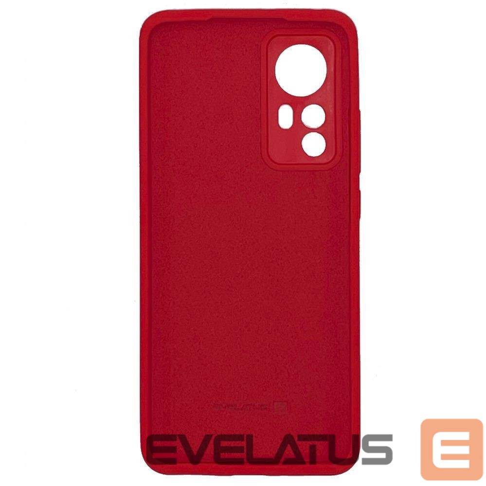 Tagakaaned Evelatus Xiaomi 12/12x Premium Soft Touch Silicone Case Red