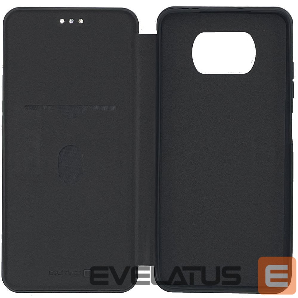 Kaaned - kaaned Evelatus Xiaomi Poco X3/X3 NFC/X3 Pro Book Case Black