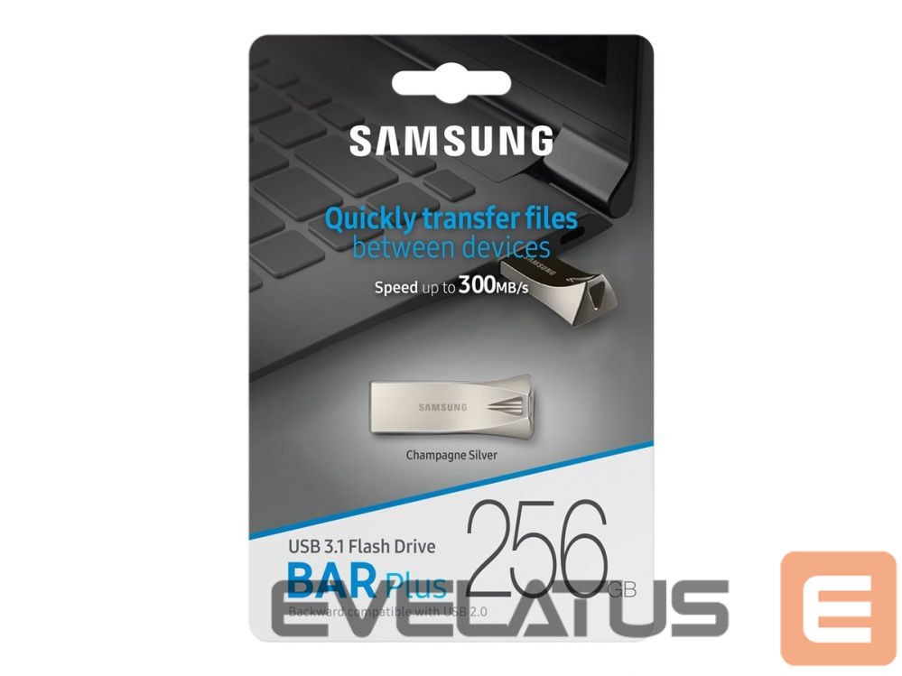 Mälupulk Samsung SAMSUNG BAR PLUS 256GB Champagne Silver