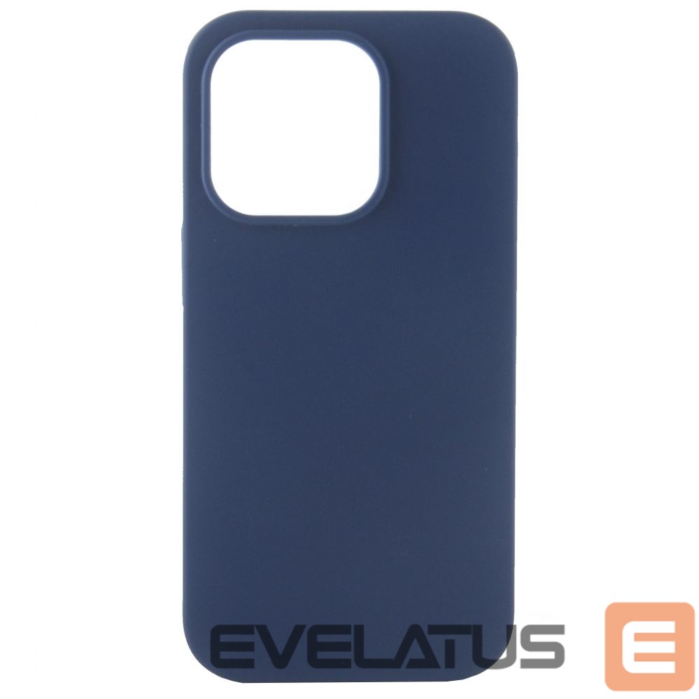 Tagakaaned Evelatus Apple iPhone 14 Pro 6.1 Premium Soft Touch Silicone Case Deep Navy