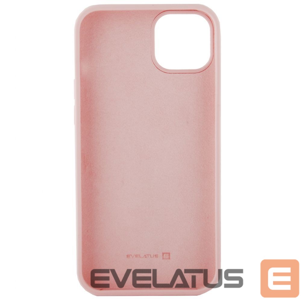 Tagakaaned Evelatus Apple iPhone 14 Pro Max 6.7 Premium Soft Touch Silicone Case Light Pink