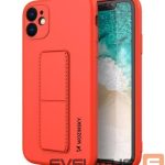 Tagakaaned iLike Samsung Galaxy A22 5G Kickstand Case Silicone Stand Cover Red