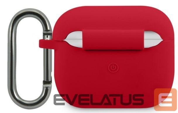 Korpus kõrvaklappidele Lacoste Apple Airpods 3 Liquid Silicone Glossy Printing Logo Case Red