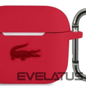 Korpus kõrvaklappidele Lacoste Apple Airpods 3 Liquid Silicone Glossy Printing Logo Case Red
