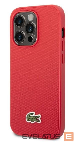 Tagakaaned Lacoste Apple Phone 14 Pro Iconic Petit Pique Logo Case Red