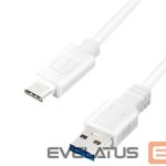 Kaabel Logilink  USB 3.2 Gen 1x1 Cable CU0174 1 m, White, USB-A Male, USB-C Male