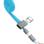Kaabel Hoco  UPL03 Share line apple + micro usb blue