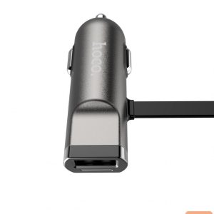 Autolaadijad Hoco Universal UCL01 Multifunction apple+micro usb Gray