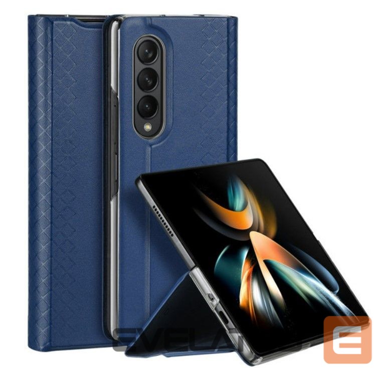 Tagakaaned Dux Ducis Samsung Galaxy Z Fold4 Bril case with a flip wallet stand Dark Blue