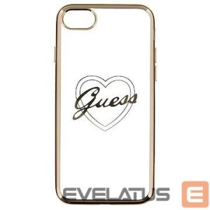 Tagakaaned Guess Apple iPhone 7/8 Apple Heart TPU Case Gold