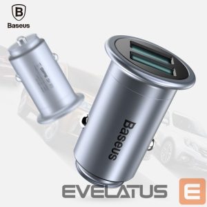 Autolaadijad Baseus Universal MINI T Dual U Smart Car Charger 2.4A CCMNT-16 Chrome