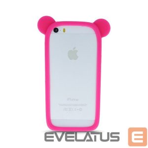 Case universaalne kaitseümbris GreenGo Universal bumper L (10cm) Ears Pink
