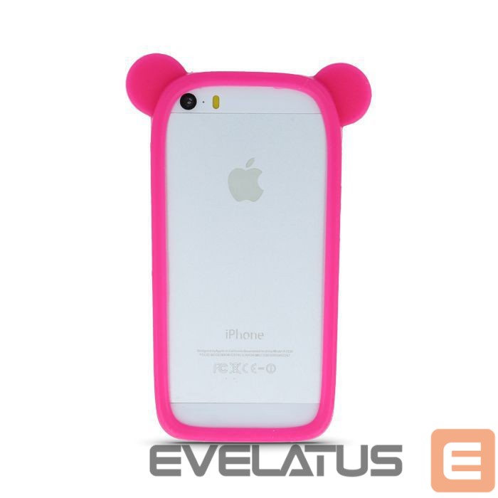 Case universaalne kaitseümbris GreenGo Universal bumper L (10cm) Ears Pink