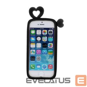Case universaalne kaitseümbris GreenGo Universal bumper L (10cm) Hearts Black