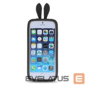 Case universaalne kaitseümbris GreenGo Universal bumper L (10cm) Rabbit Ears Black
