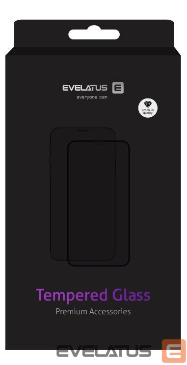 Kaitseklaasid Evelatus Apple iPhone 6/6s 2.5D Full Cover Japan Glue Glass Anti-Static Black