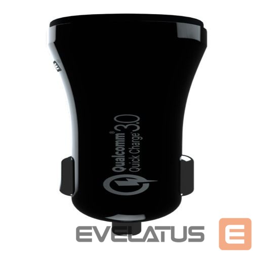 Autolaadijad Evelatus - Evelatus Quick Car Charger QCC02 Black