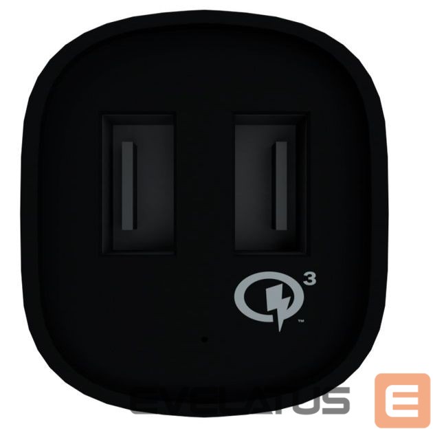 Autolaadijad Evelatus - Evelatus Quick Car Charger QCC02 Black