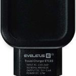 Adaptrid Evelatus Universal Evelatus Travel Charger Two USB 3.4A ETC03 Black
