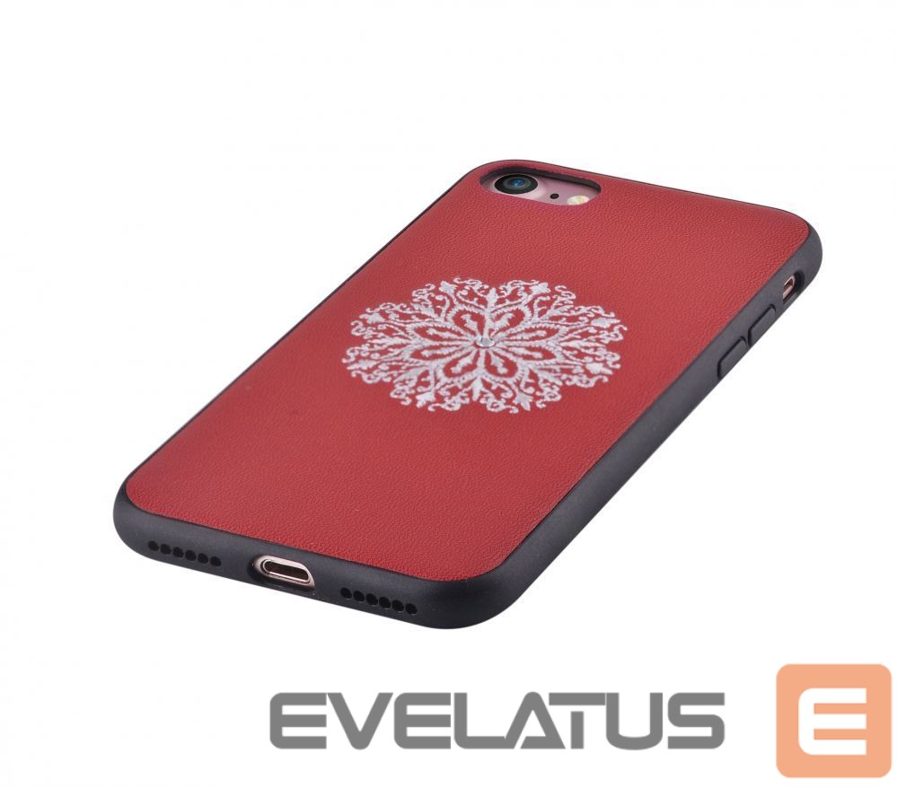 Tagakaaned Devia Apple iPhone 7/8 Flower Embroidery Case Red