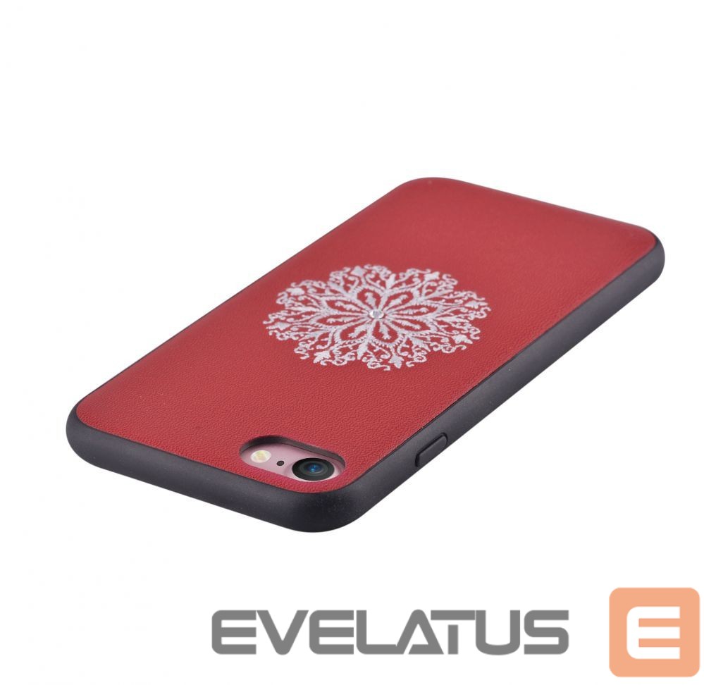 Tagakaaned Devia Apple iPhone 7/8 Flower Embroidery Case Red
