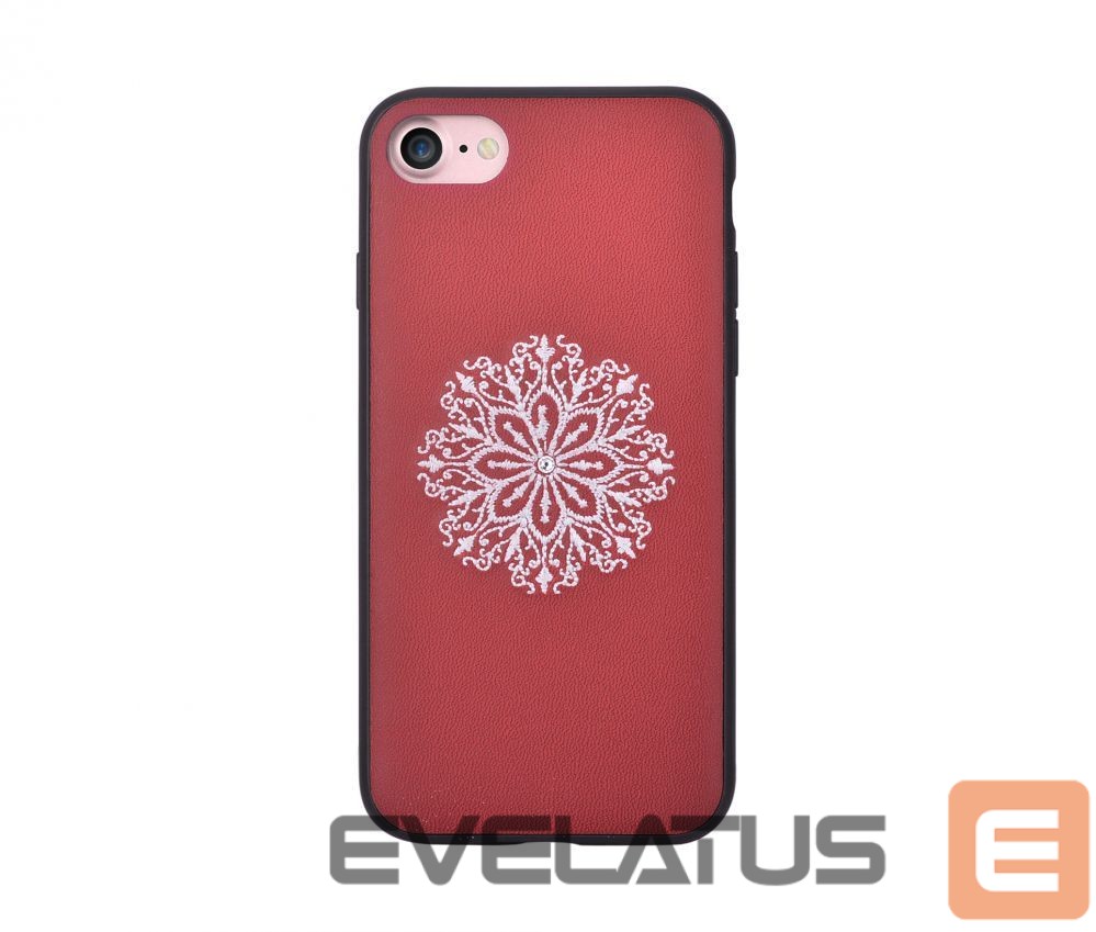 Tagakaaned Devia Apple iPhone 7/8 Flower Embroidery Case Red