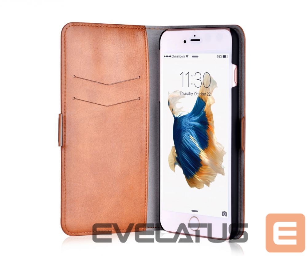 Kaaned - kaaned Devia Apple iPhone X Magic 2 in 1 case Brown