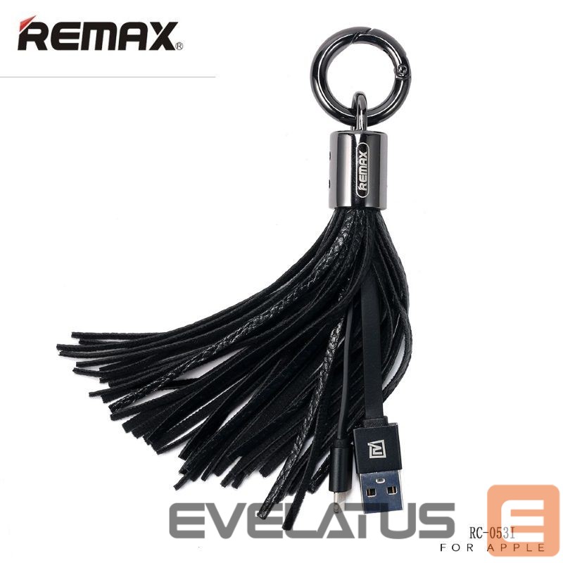 Kaabel Remax Apple Tassels Ring Data Cable for Lightning Black
