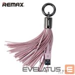 Kaabel Remax  Tassels Ring  Data Cable for Lightning Pink