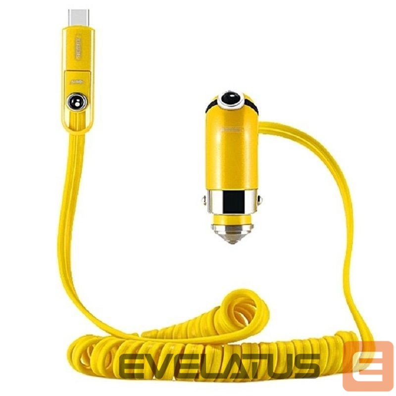 Autolaadijad Remax Cutie Car Charger Yellow