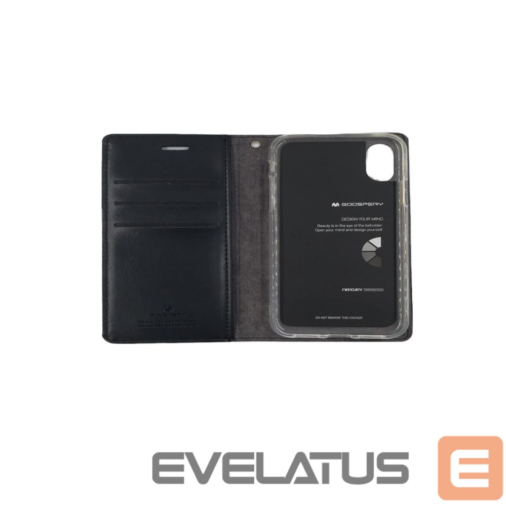 Kaaned - kaaned Mercury Apple iPhone X/XS Bluemoon Diary Black