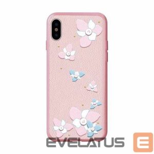 Tagakaaned Devia Apple iPhone X Flower Embroidery Case Lanya Black