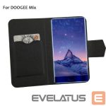 Kaaned - kaaned Doogee  MIX Flip cover + tempered glass Black