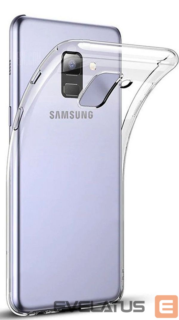 Tagakaaned Evelatus Samsung Galaxy A6 2018 Clear Silicone Case 1.5mm TPU Transparent