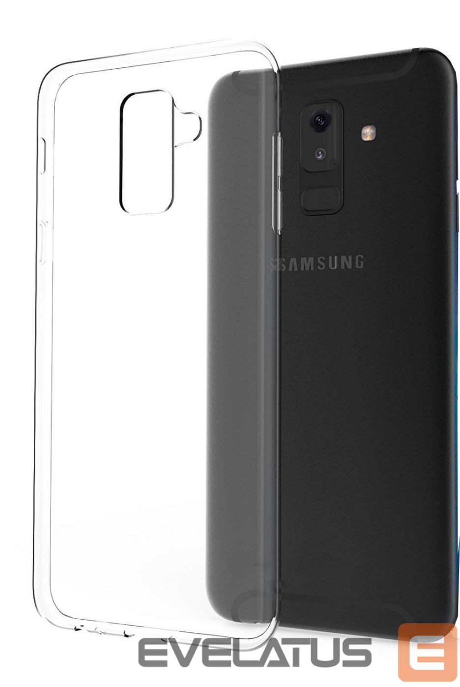 Tagakaaned Evelatus Samsung Galaxy A6 Plus 2018 Clear Silicone Case 1.5mm TPU Transparent