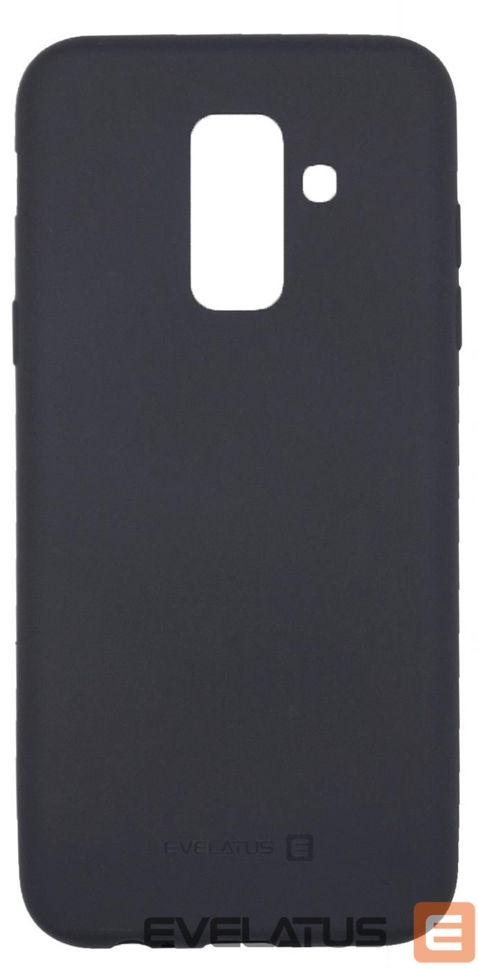 Tagakaaned Evelatus Samsung Galaxy A6 Plus 2018 Nano Silicone Case Soft Touch TPU Black