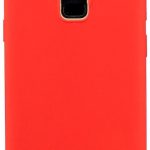 Tagakaaned Evelatus Samsung Galaxy A6 Plus 2018 Nano Silicone Case Soft Touch TPU Red