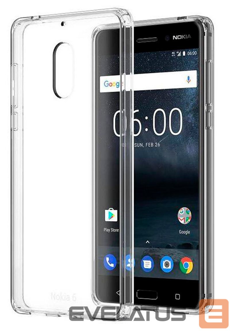 Tagakaaned Evelatus Nokia 6.1 2018 Clear Silicone Case 1.5mm TPU Transparent
