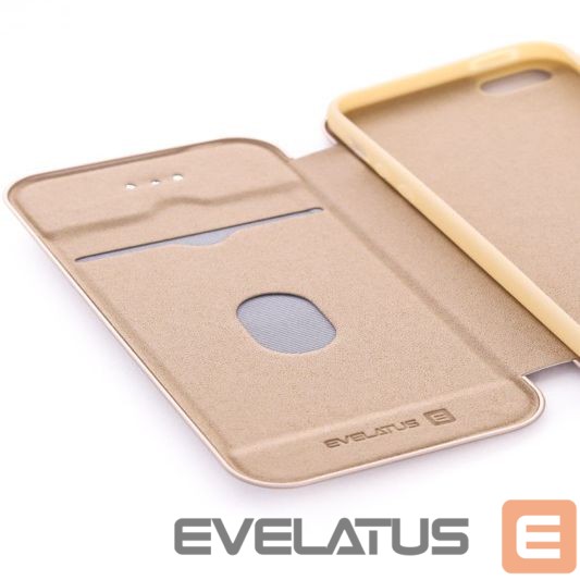 Kaaned - kaaned Evelatus Apple iPhone 5/5s/SE Book Case Gold