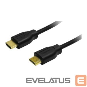Monitori tarvik Logilink  HDMI A male - HDMI A male, 1.4v 1.5 m, black, connection cable 