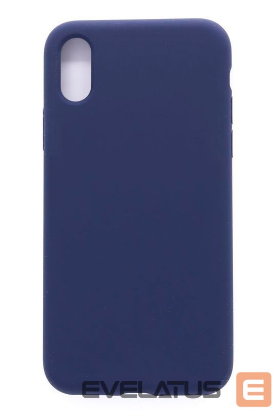 Tagakaaned Evelatus Apple iPhone Xs MAX Nano Silicone Case Soft Touch TPU Midnight Blue