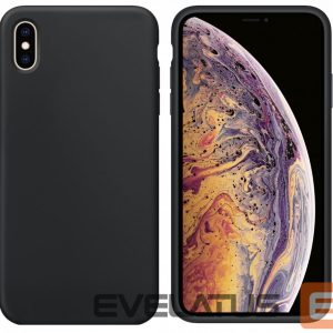Tagakaaned Evelatus Apple iPhone X Premium Soft Touch Silicone Case Black