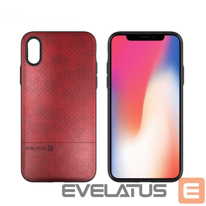 Tagakaaned Evelatus Samsung Galaxy S9 Plus TPU case 1 with metal plate (possible to use with magnet car holder) Red